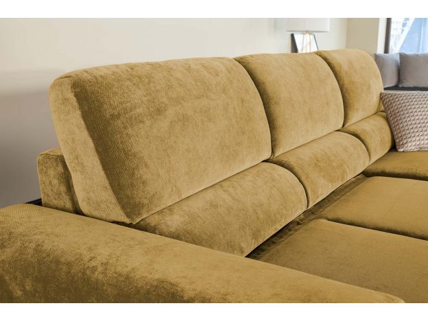 Угловой диван Браун цвет желтый (фото 327392)