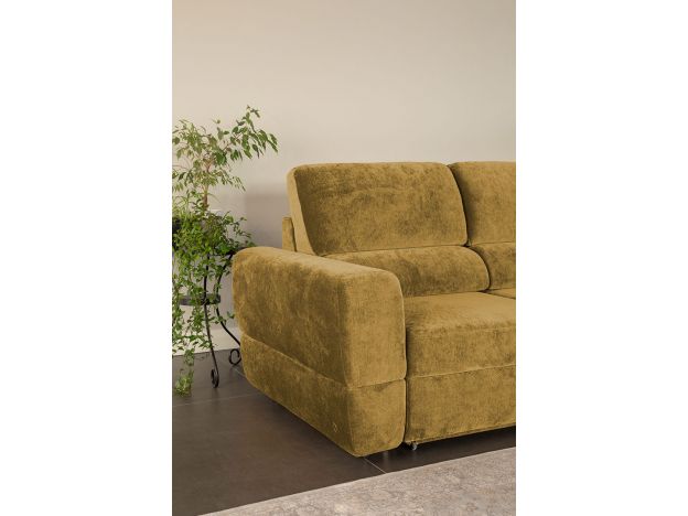 Угловой диван Браун цвет желтый (фото 327393)