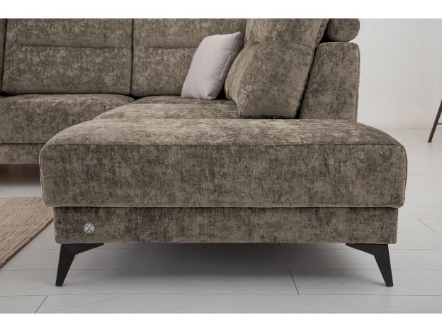 Угловой диван Хадсон цвет коричневый (фото 326864)