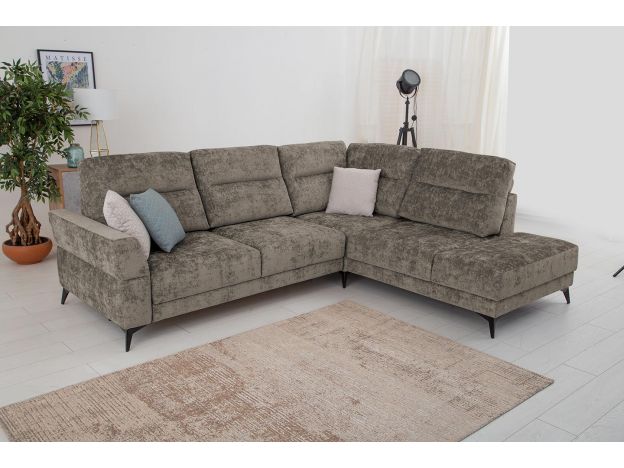 Угловой диван Хадсон цвет коричневый (фото 326865)