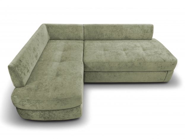 Угловой диван Арно реальное фото образца цвет зеленый,оливковый (фото 327974)