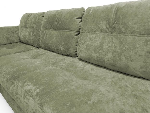 Угловой диван Арно реальное фото образца цвет зеленый,оливковый (фото 327973)