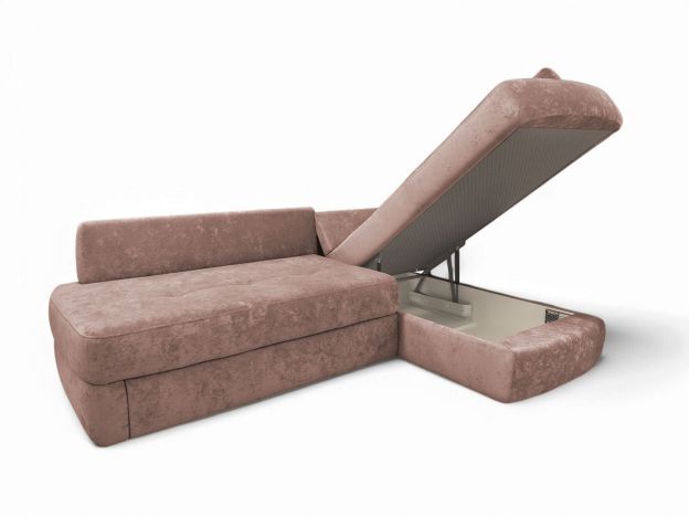 Угловой диван Арно реальное фото образца цвет розовый (фото 328062)