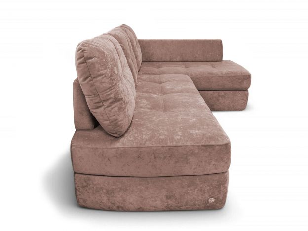 Угловой диван Арно реальное фото образца цвет розовый (фото 328059)