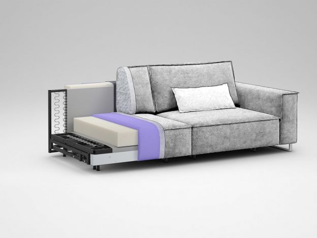 Диван MOON 005 цвет черный,серый (фото 327862)