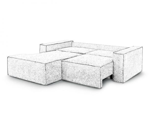 Угловой диван Тулон-6 цвет бежевый (фото 328927)