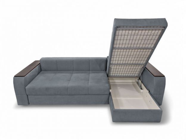 Угловой диван Сиэтл реальное фото образца цвет синий,голубой (фото 330547)