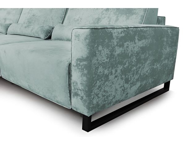 Диван Портленд трехсекционный реальное фото образца цвет зеленый,мята (фото 330459)