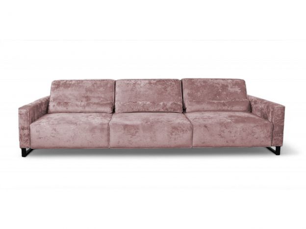 Диван Портленд трехсекционный реальное фото образца цвет розовый (фото 330449)