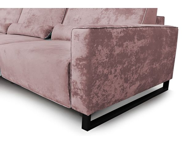 Диван Портленд трехсекционный реальное фото образца цвет розовый (фото 330451)