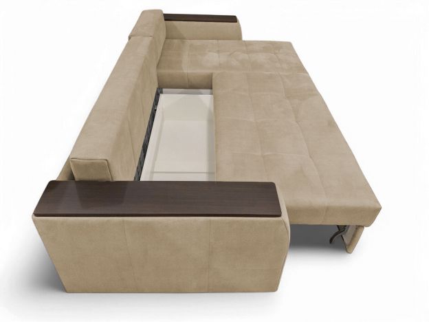 Угловой диван Сиэтл реальное фото образца цвет бежевый (фото 330599)