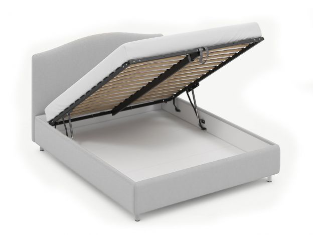 Кровать с подъемным механизмом MOON 1158 цвет серый (фото 339386) Кровать с подъемным механизмом MOON 1158 цвет серый (фото 339386)