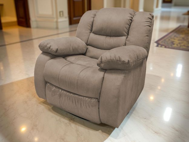 Кресло реклайнер Маранта мехеническое цвет бежевый,коричневый (фото 340084)