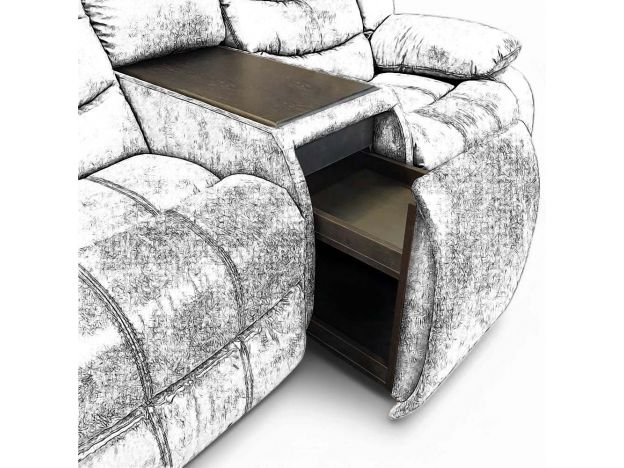 Угловой диван Маранта с баром цвет бежевый (фото 340665) Угловой диван Маранта с баром цвет бежевый (фото 340665)