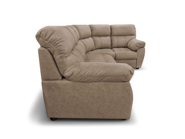 Угловой диван Монако цвет бежевый,коричневый (фото 341847)