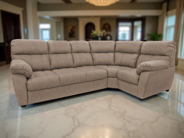 Угловой диван Монако цвет бежевый,коричневый (фото 341844)