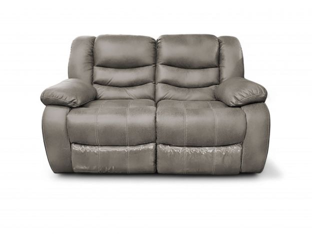 Диван реклайнер 2-x местный Маранта цвет серый (фото 341655)
