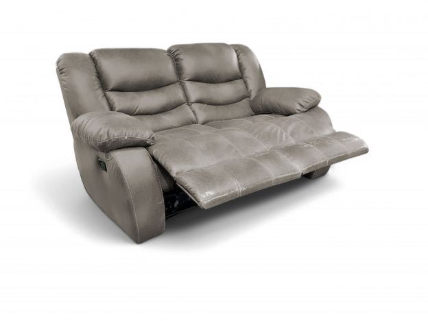 Диван реклайнер 2-x местный Маранта цвет серый (фото 341657)