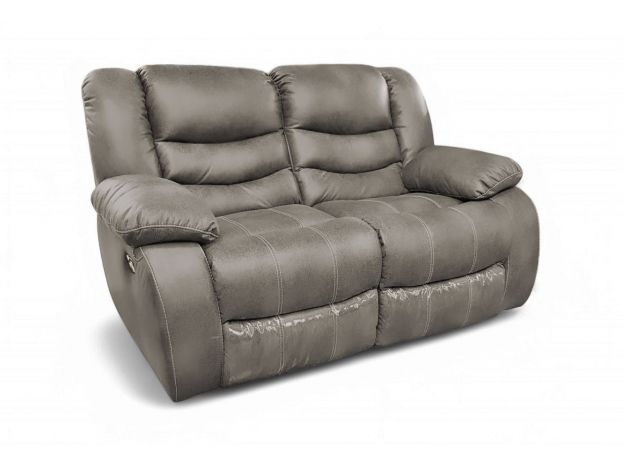 Диван реклайнер 2-x местный Маранта цвет серый (фото 341653)
