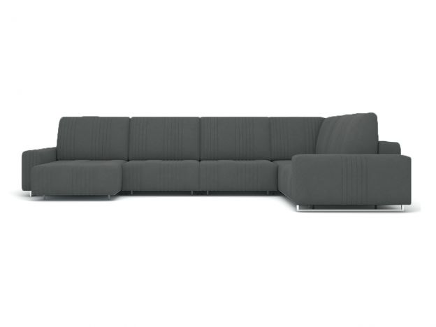 Угловой диван Уолтер цвет черный,серый (фото 342516)