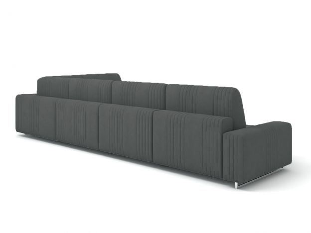 Угловой диван Уолтер цвет черный,серый (фото 342518)