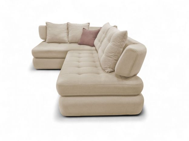 Угловой диван Дискавери реальное фото образца цвет бежевый (фото 343142)