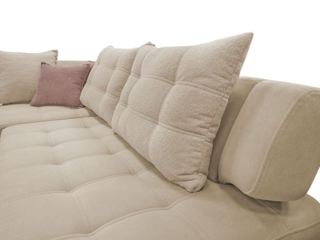 Угловой диван Дискавери реальное фото образца цвет бежевый (фото 343143)