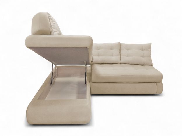 Угловой диван Дискавери реальное фото образца цвет бежевый (фото 343145)