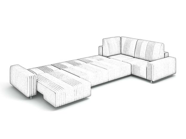 Угловой диван Уолтер цвет серый (фото 342790)