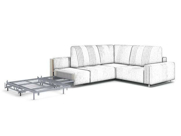 Угловой диван Уолтер цвет зеленый,хаки (фото 342723)