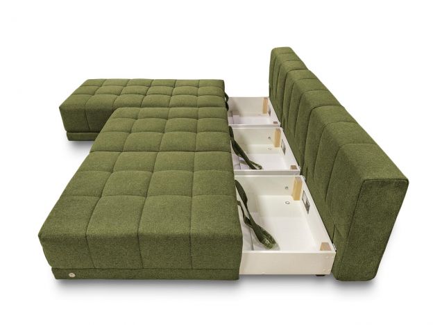 Угловой диван Джефферсон цвет зеленый (фото 281862)