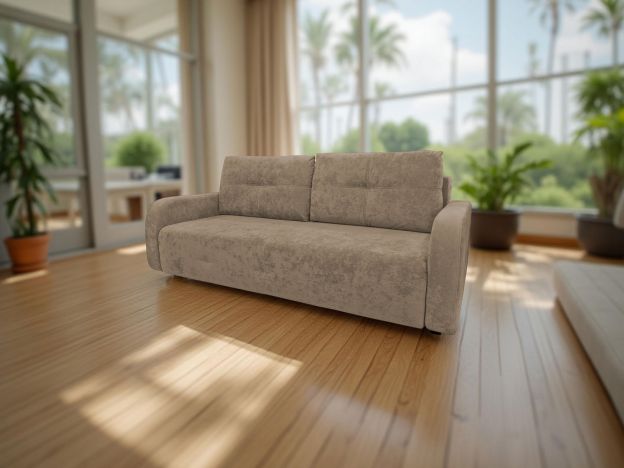 Диван Ленни цвет бежевый,коричневый (фото 343663)