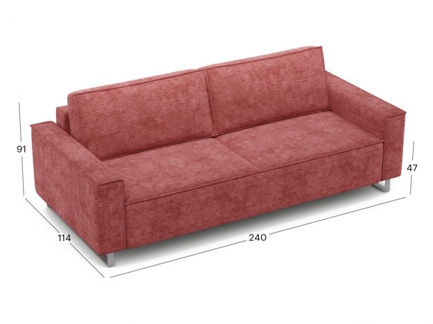 Диван MOON 005 цвет красный,бордовый (фото 344463)