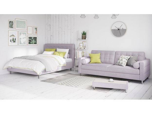 Кровать с подъемным механизмом MOON 1165 цвет сиреневый (фото 345418)