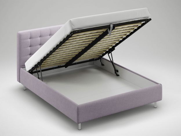 Кровать с подъемным механизмом MOON 1165 цвет сиреневый (фото 345413)