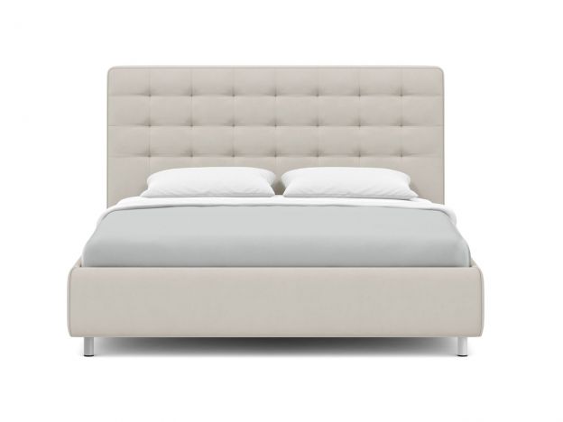 Кровать с подъемным механизмом MOON 1165 цвет белый,бежевый (фото 276658)