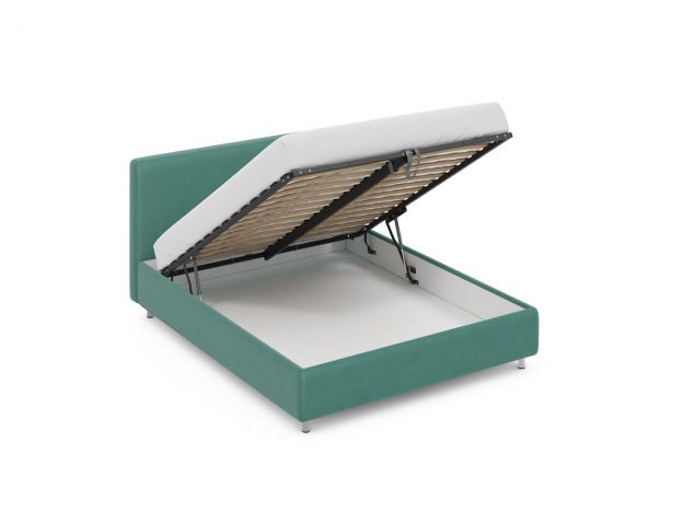 Кровать с подъемным механизмом MOON 1166 цвет зеленый (фото 319432)