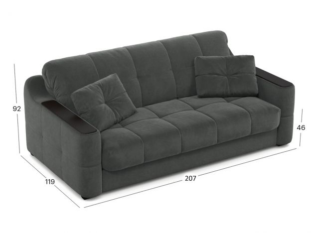 Диван MOON 116 цвет черный,серый (фото 345710)