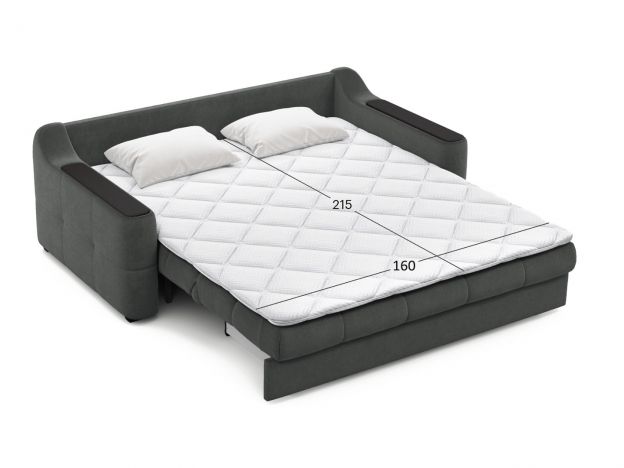 Диван MOON 116 цвет черный,серый (фото 345702)