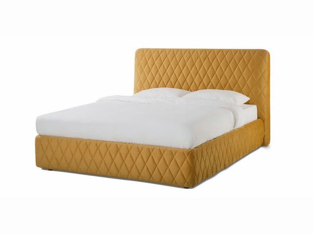 Кровать с подъемным механизмом Капри Diamond цвет желтый  (код 840559)