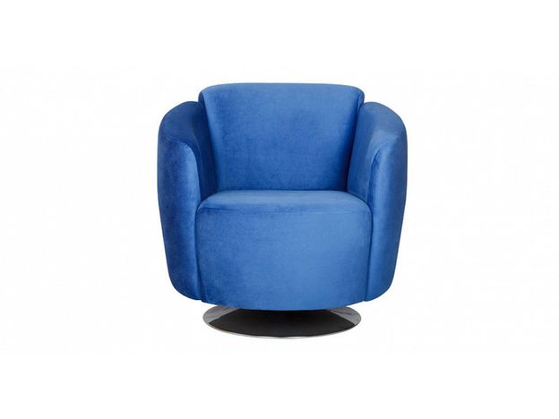 Кресло поворотное Тулип цвет синий (фото 30541)