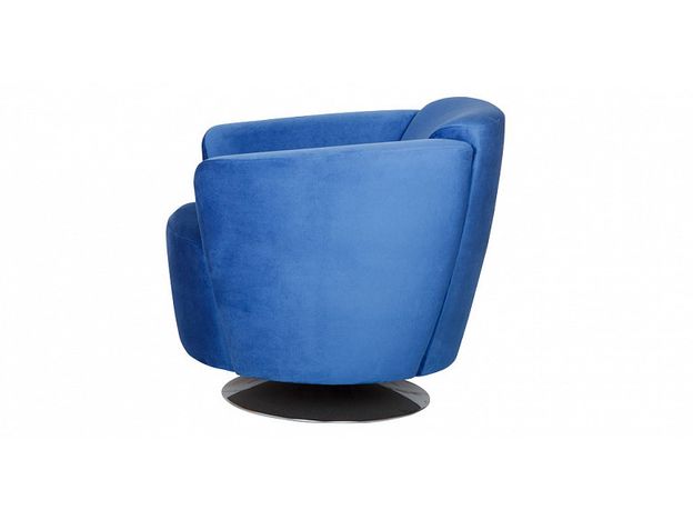 Кресло поворотное Тулип цвет синий (фото 30542)