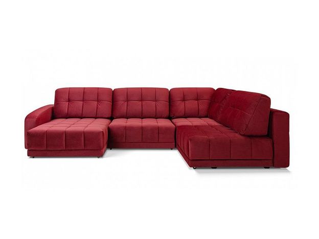 Угловой диван Джефферсон цвет красный (фото 29536)