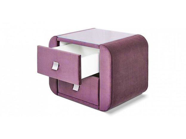 Прикроватная тумба Верона цвет сиреневый (фото 54607)