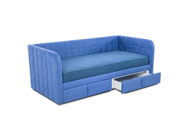 Кровать-тахта с подъемным механизмом Лакко nest BOX цвет синий,голубой (фото 129960)