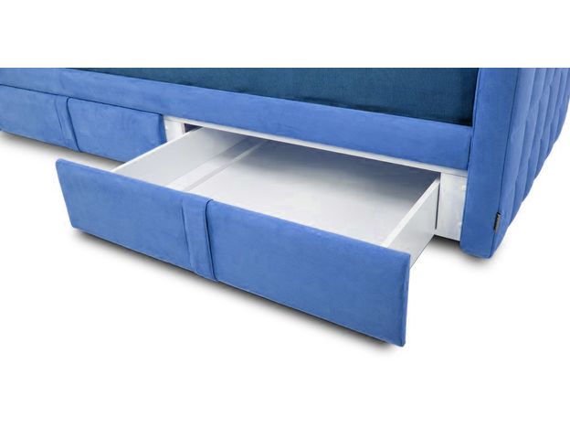 Кровать-тахта с подъемным механизмом Лакко nest BOX цвет синий,голубой (фото 129962)