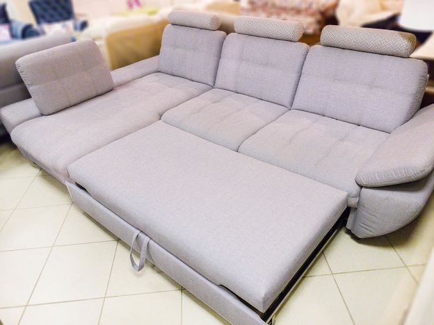 Угловой диван Джокер цвет серый,сиреневый (фото 106648)
