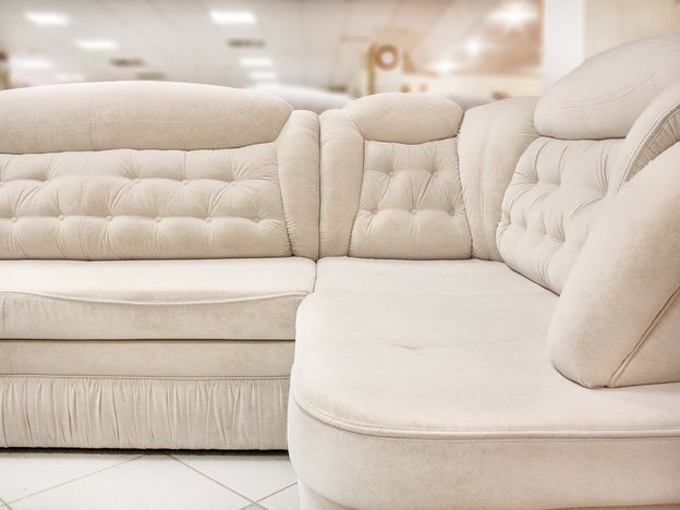 Угловой диван Ришилье 1 цвет белый,бежевый (фото 140541)