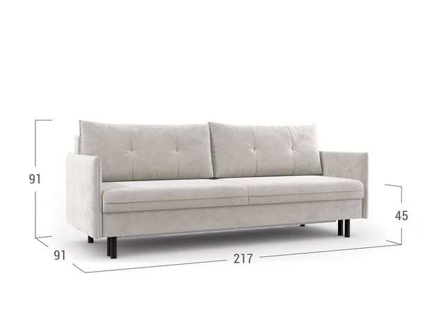 Диван Берг 140 цвет белый,бежевый,серый (фото 146309)