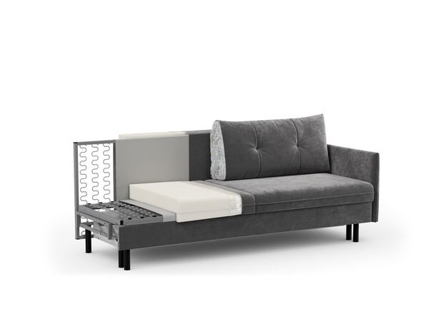 Диван Берг 140 цвет белый,бежевый,серый (фото 146316)